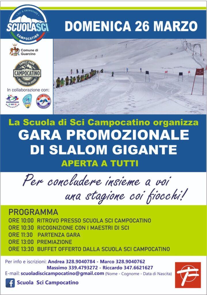 GARA PROMOZIONALE DI SLALOM GIGANTE